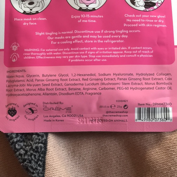 ✨🆕Crème Shop Minni Mouse/Pooh/& Wonder Woman Face Masks!BNIP!✨ - Picture 10 of 14